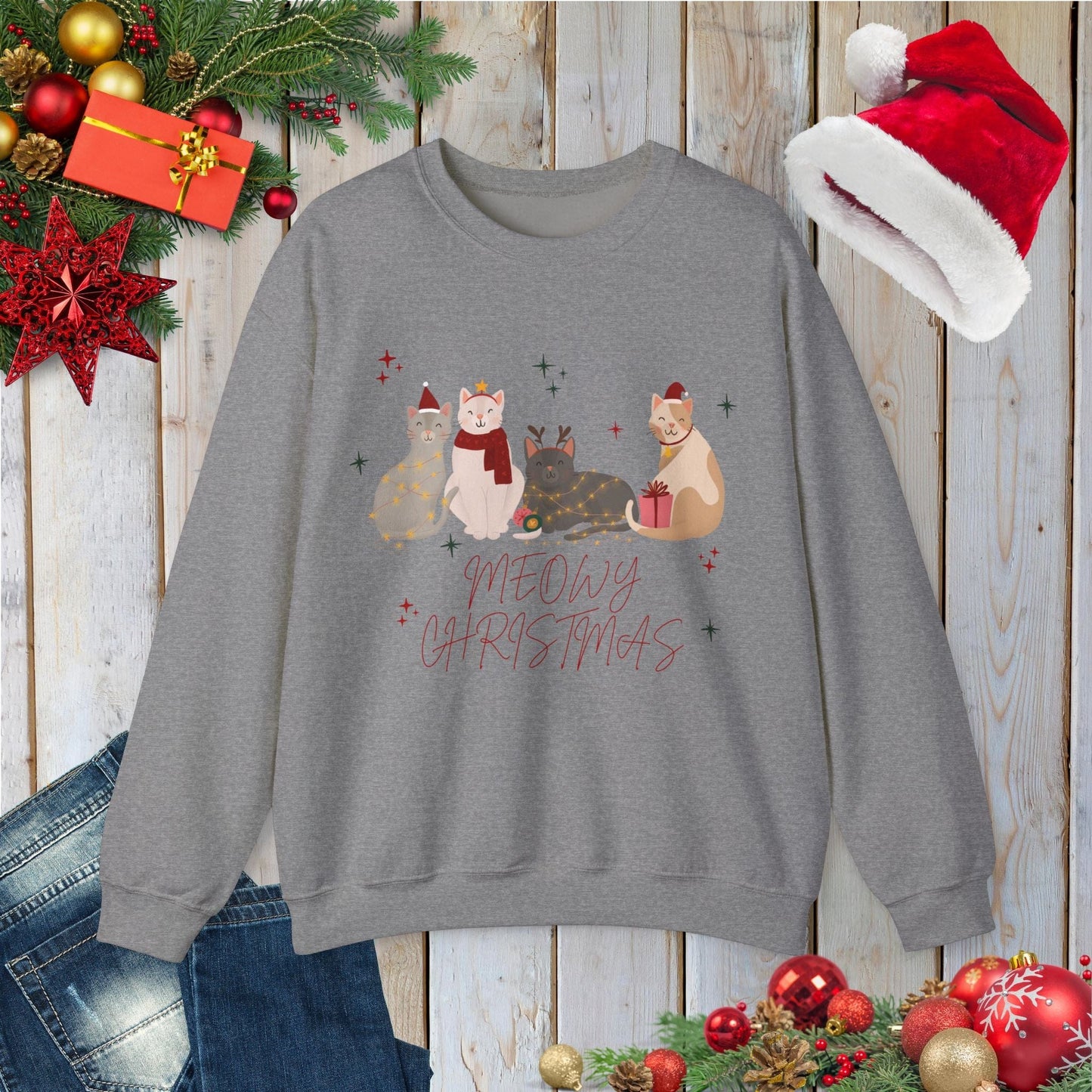 Meowy Christmas Sweatshirt