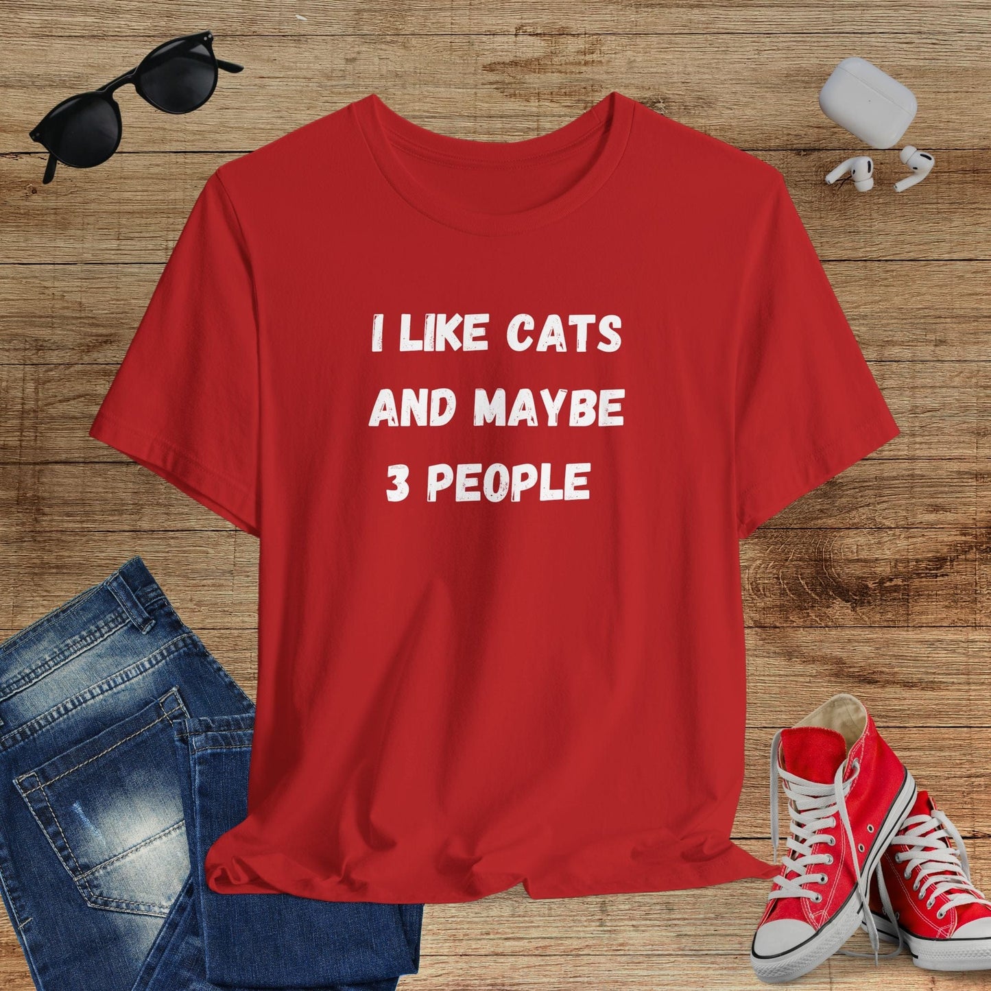 I Like Cats And Maybe 3 People T-Shirt