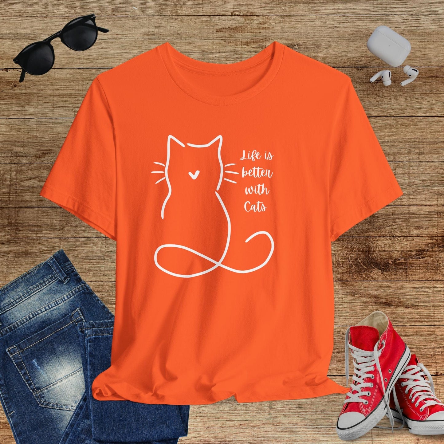 Life is better with Cats T-Shirt