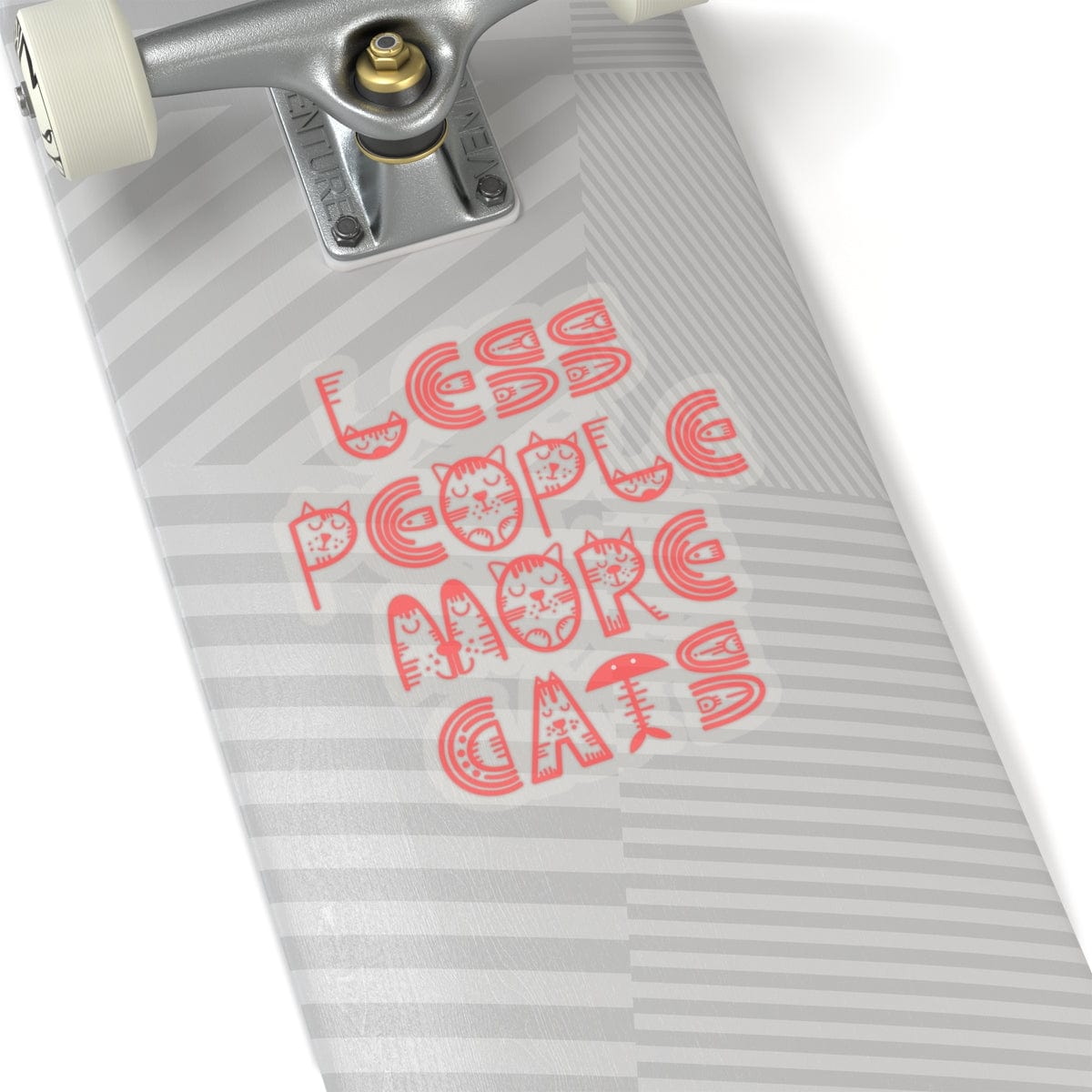 Less People More Cats Sticker