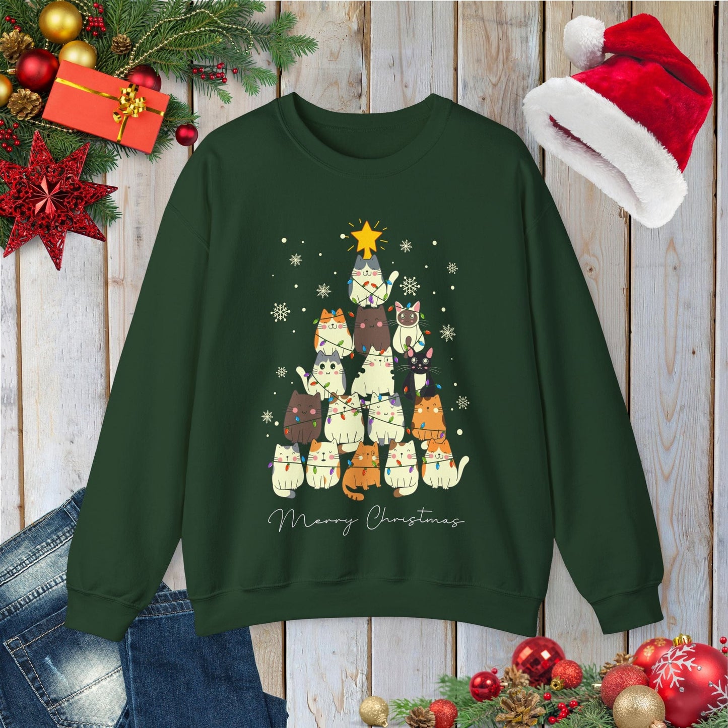 Catmas Tree Sweatshirt