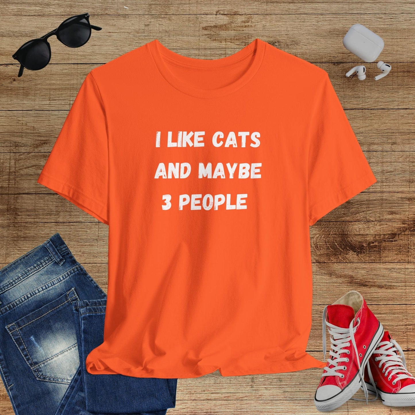 I Like Cats And Maybe 3 People T-Shirt