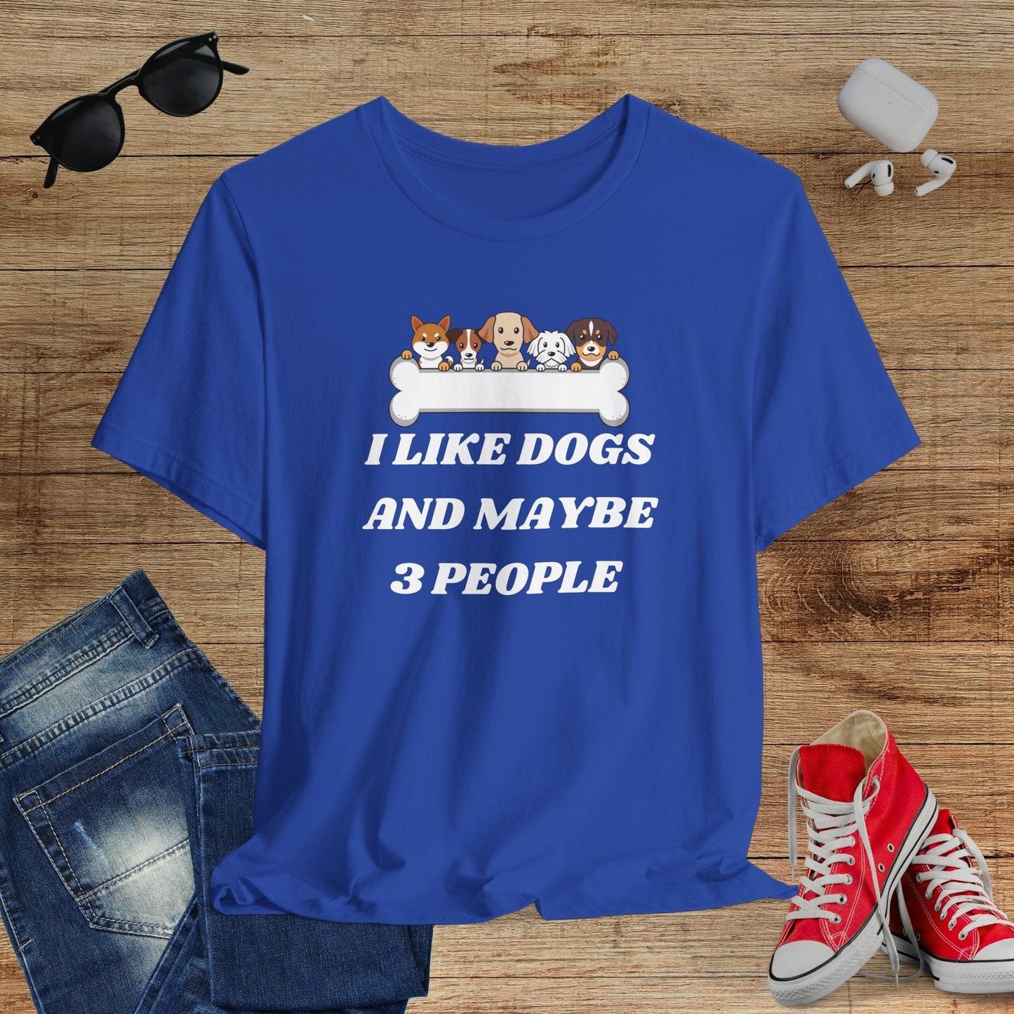 I like Dogs And Maybe 3 People T-Shirt