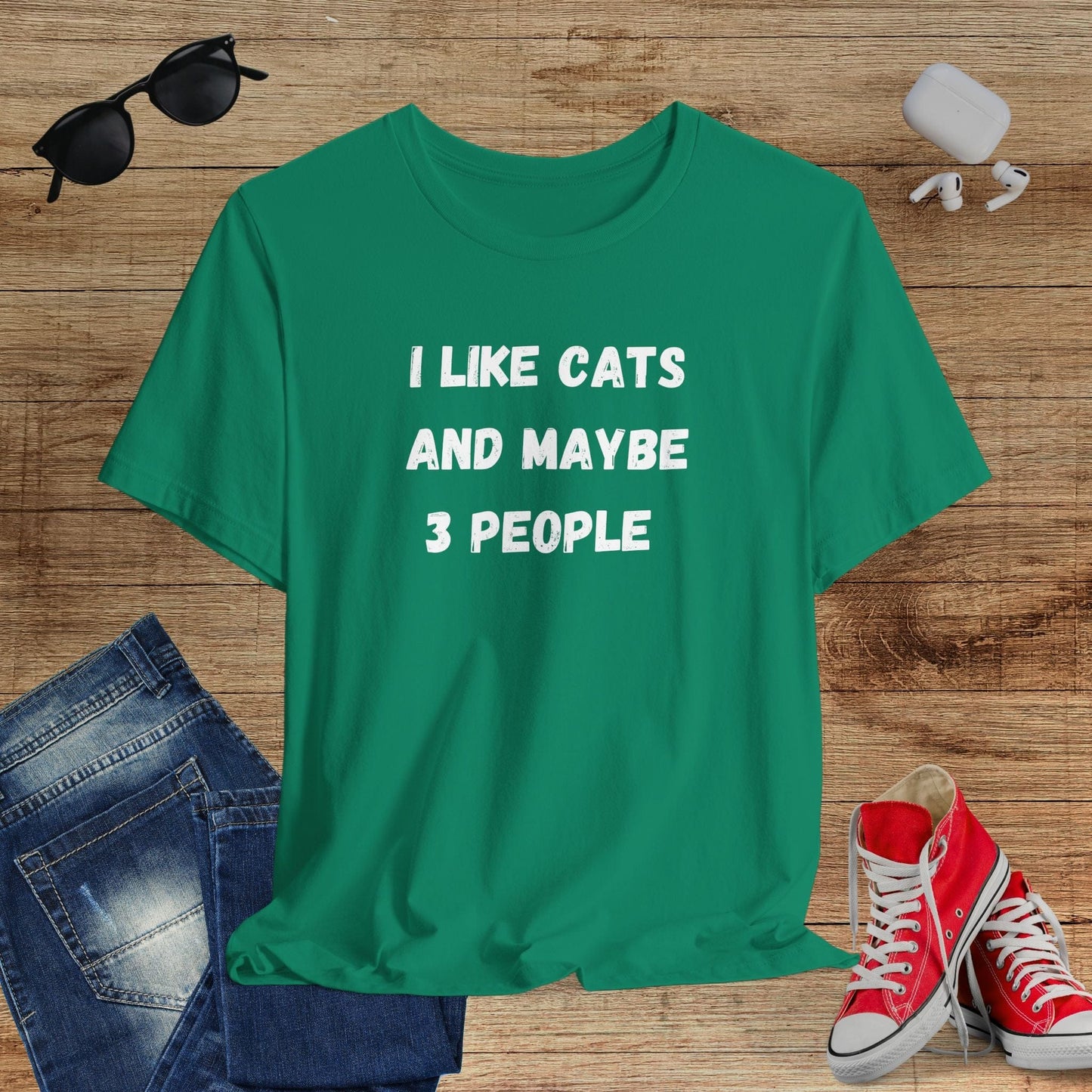I Like Cats And Maybe 3 People T-Shirt