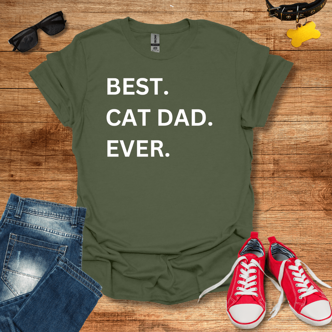 Best Cat Dad Ever T-Shirt