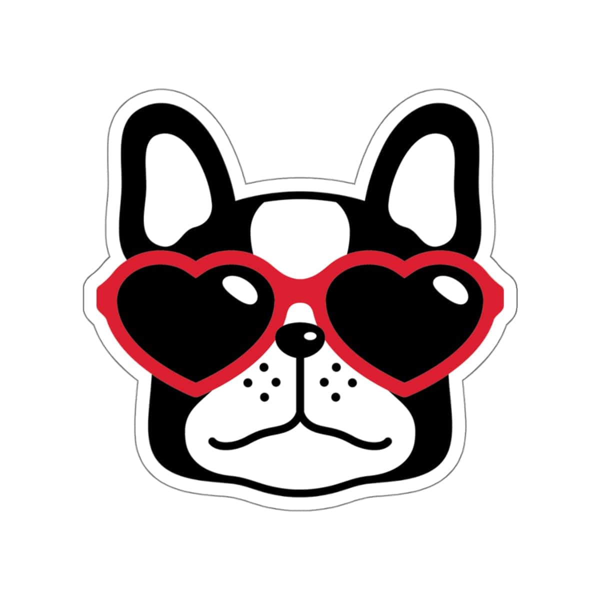 Love Pup Frenchie Sticker