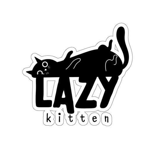 Lazy Kitten Sticker