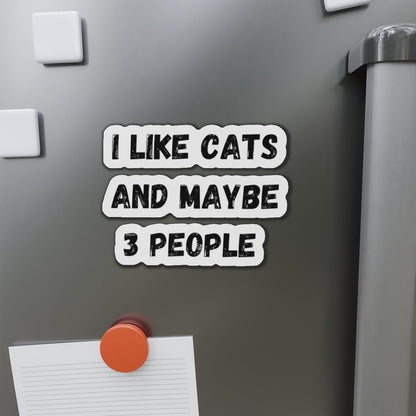 I Like Cats And Maybe 3 People Magnet