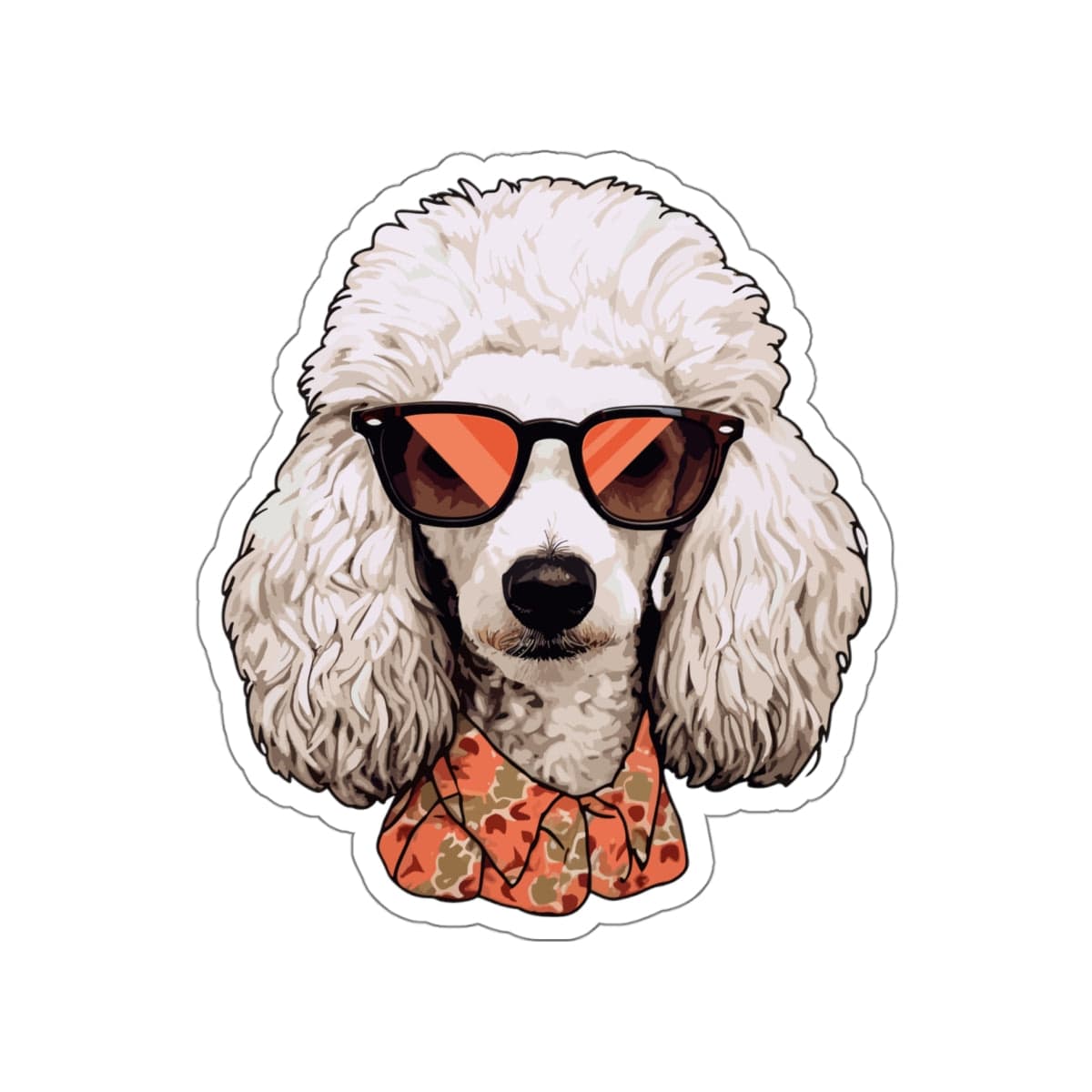 Poodle Doodle Sticker