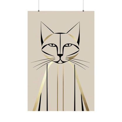 Elegant Whiskers Poster