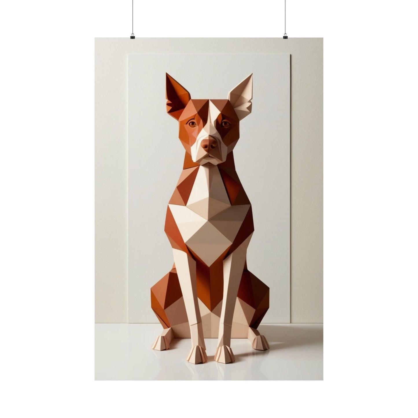 Abstract Canine Poster