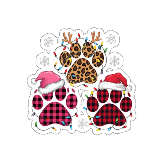 Christmas Paws Sticker