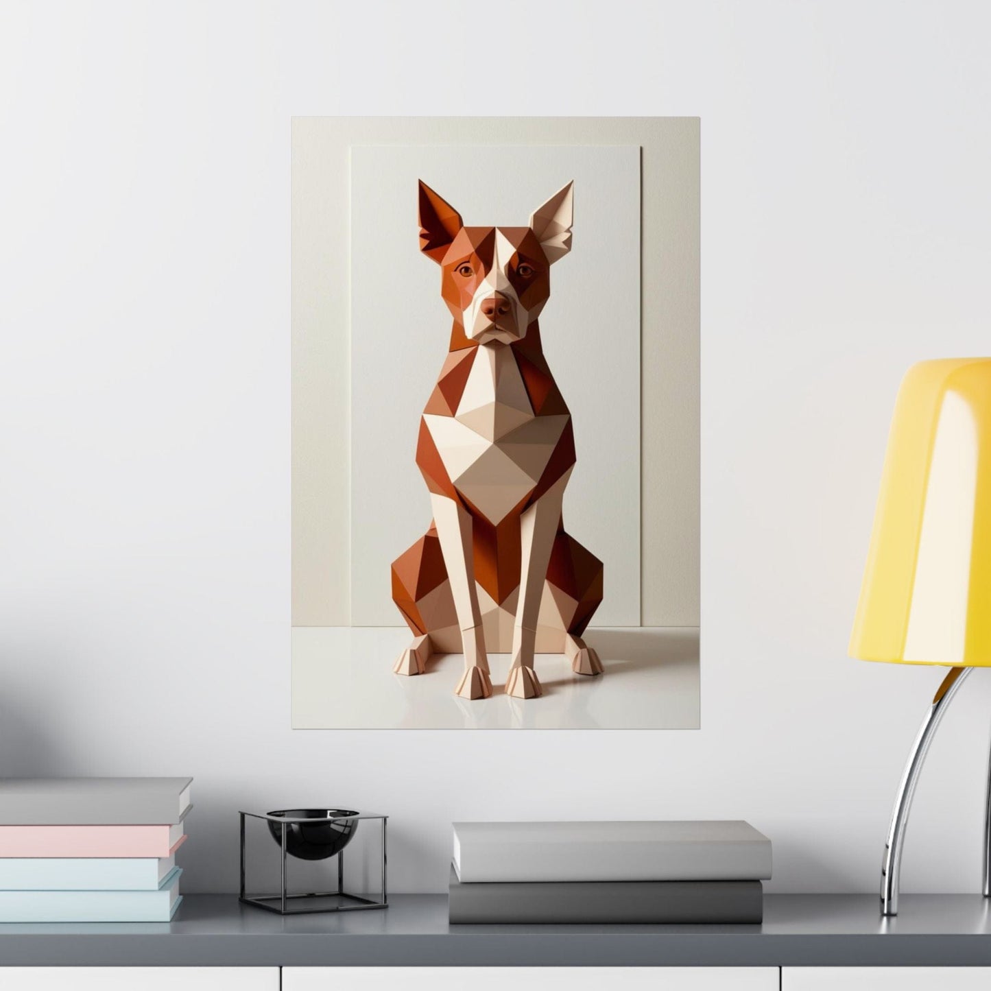 Abstract Canine Poster