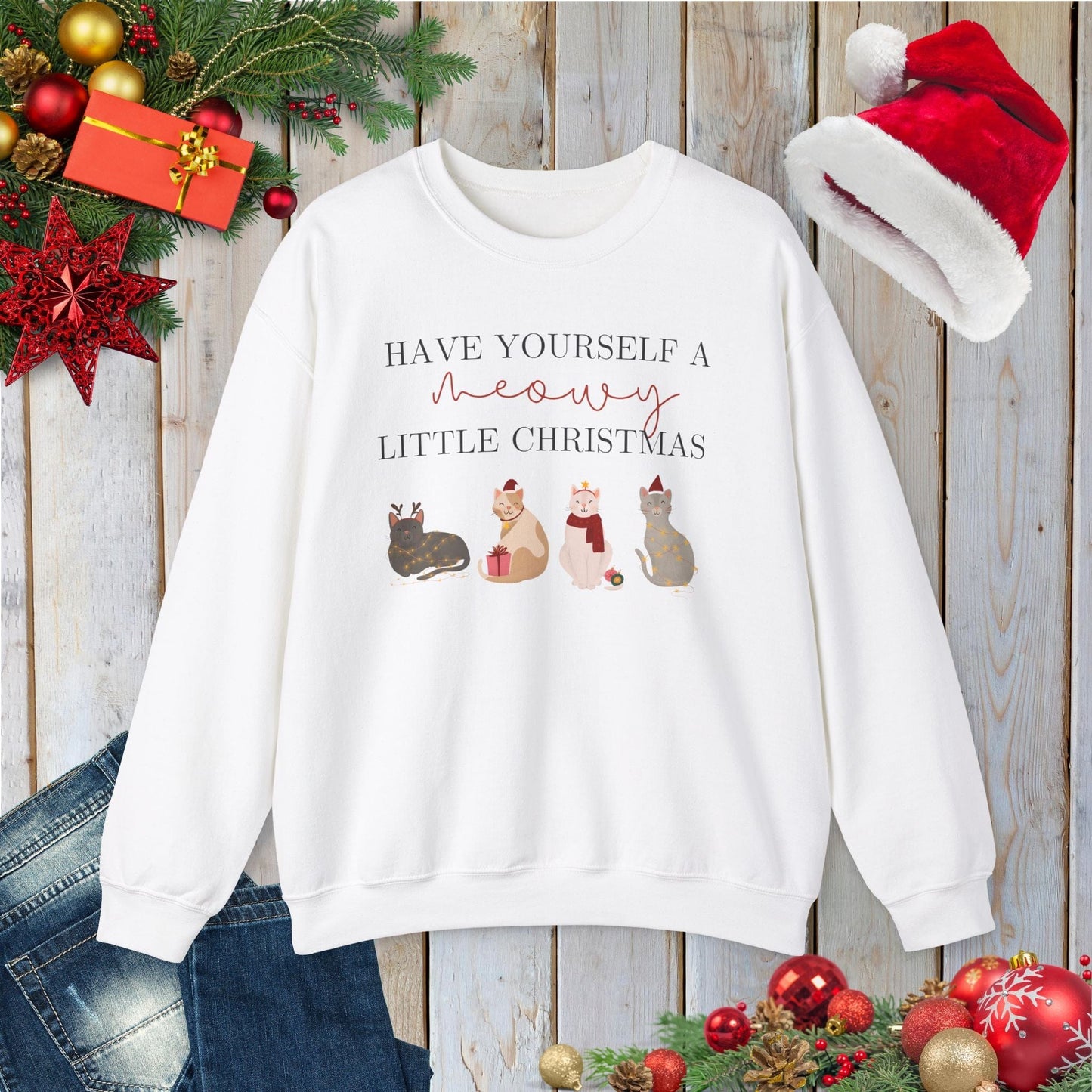 Meowy Little Christmas Sweatshirt