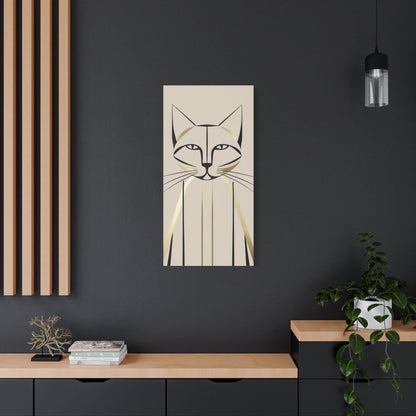 Elegant Whiskers Canvas Art