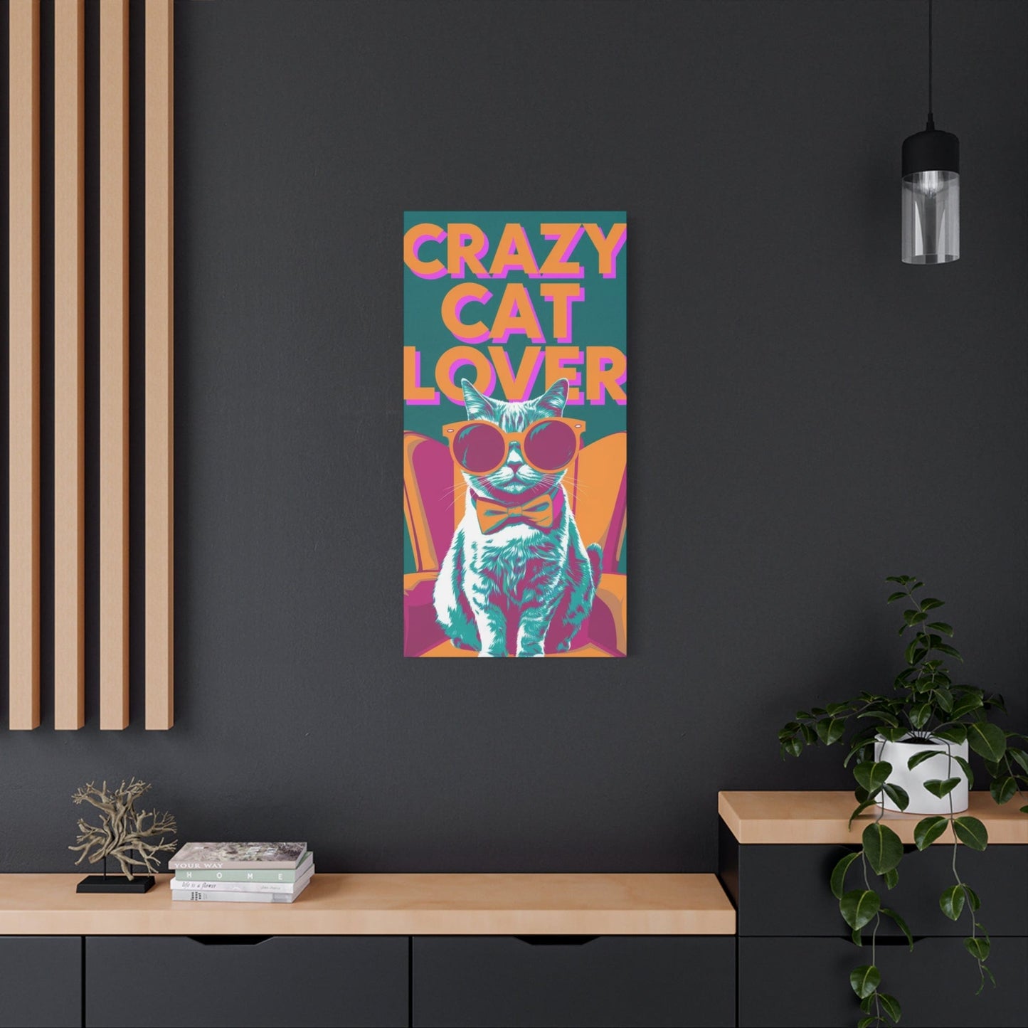 Crazy Cat Lover Canvas Art