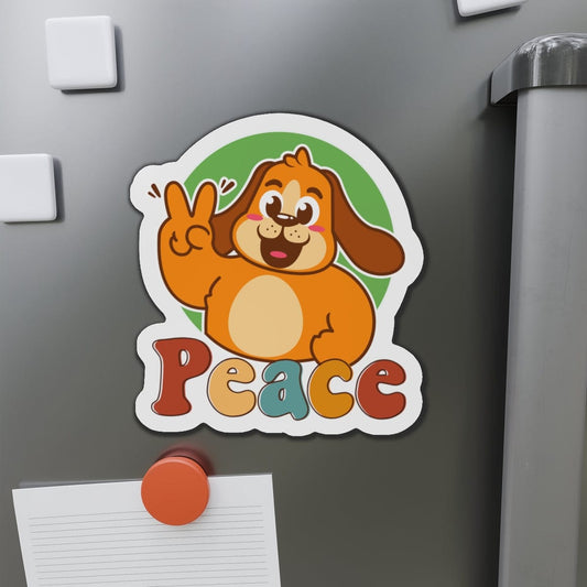 Cute Dog Peace Magnet