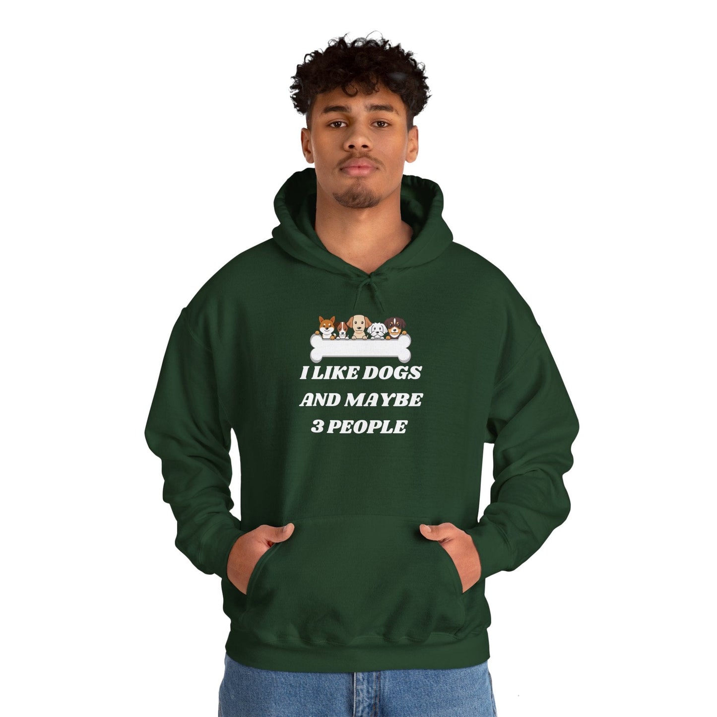 I like Dogs And Maybe 3 People Hoodie