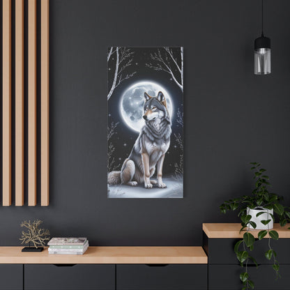 Lunar Howl Canvas Art