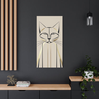 Elegant Whiskers Canvas Art