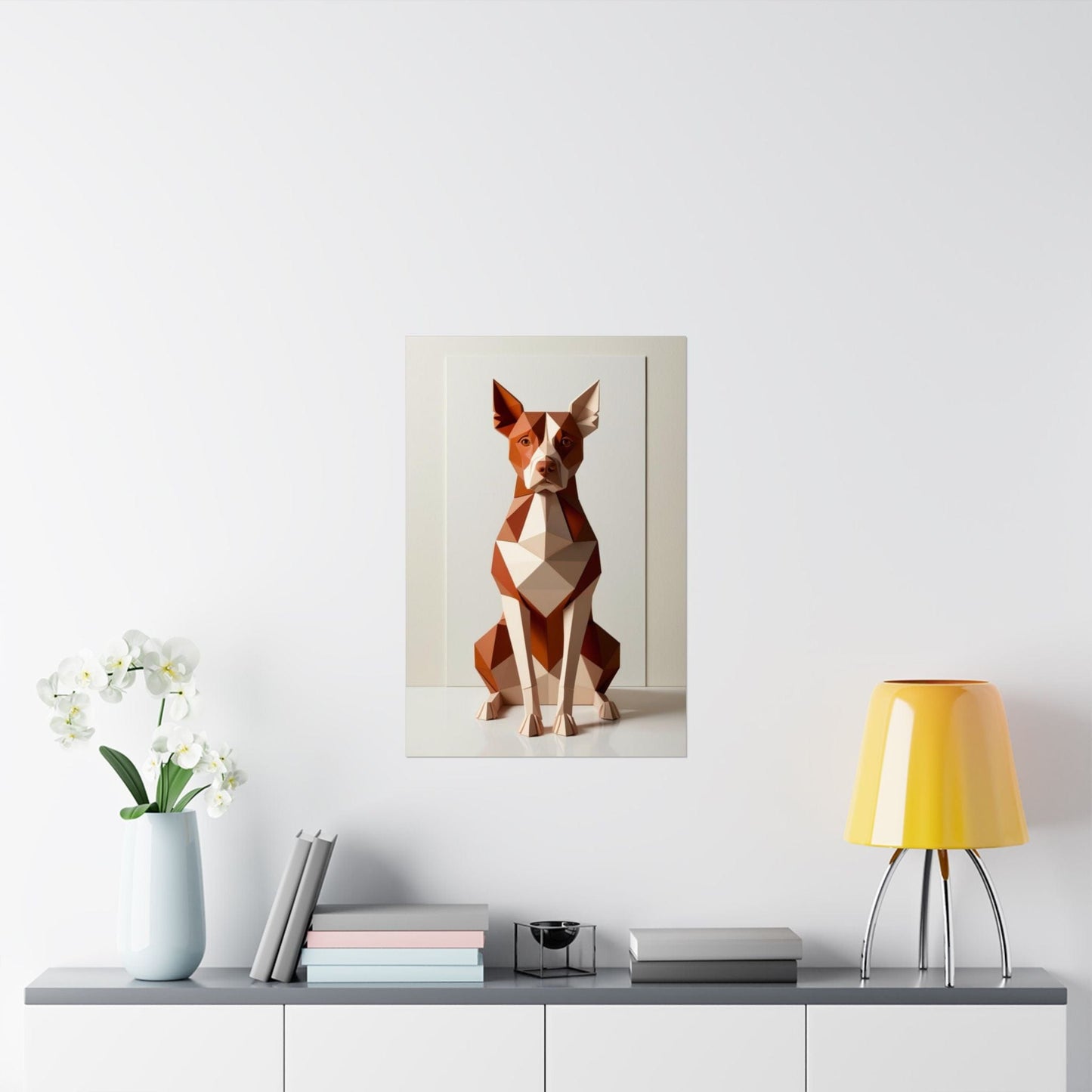 Abstract Canine Poster