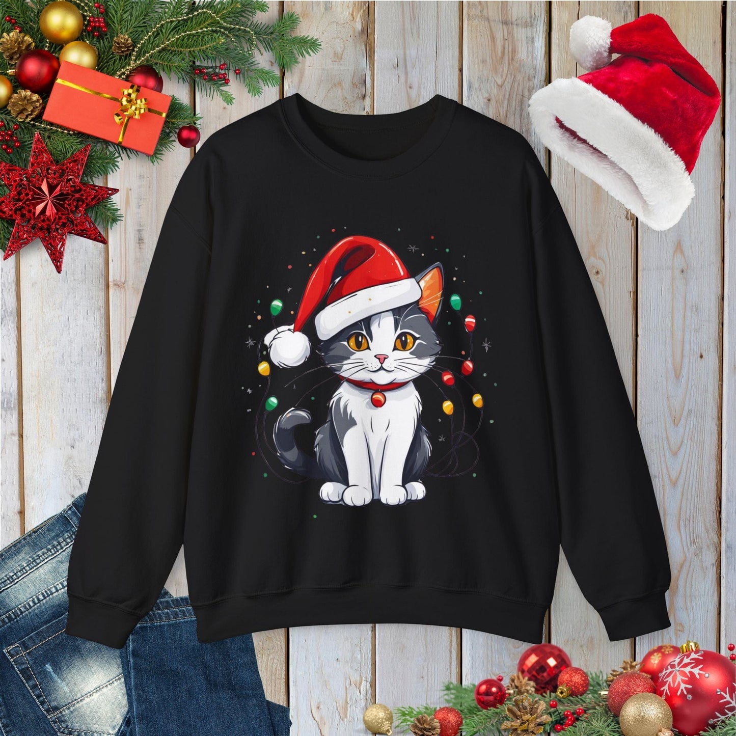 Meowy Glitter Sweatshirt