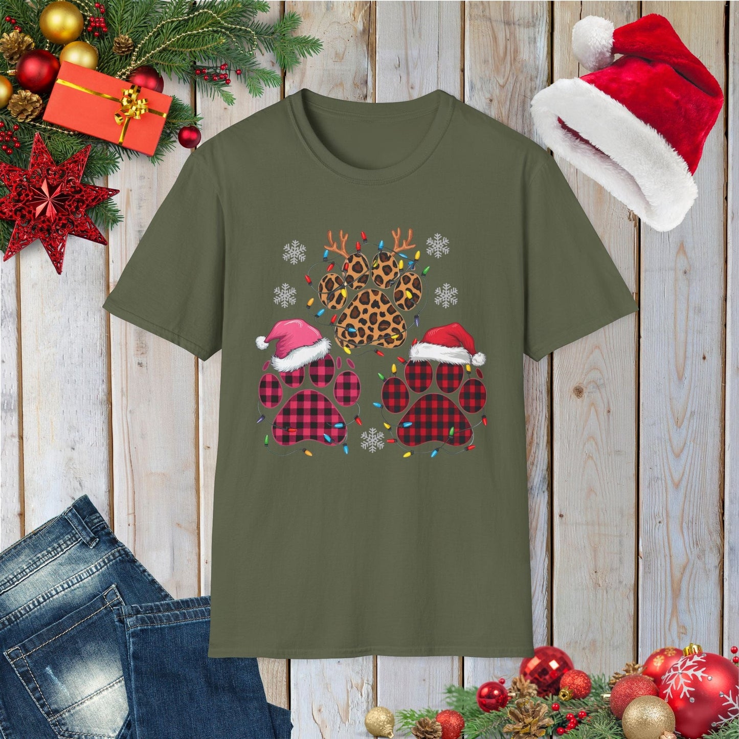 Christmas Paws T-Shirt