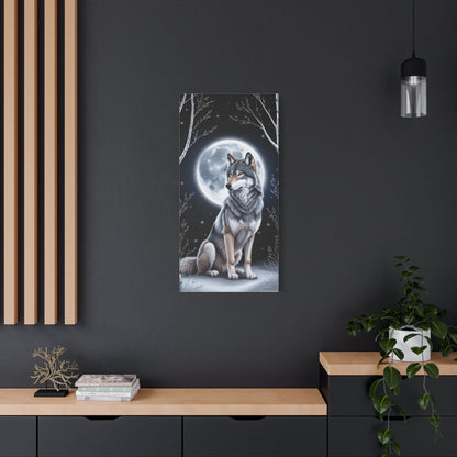 Lunar Howl Canvas Art