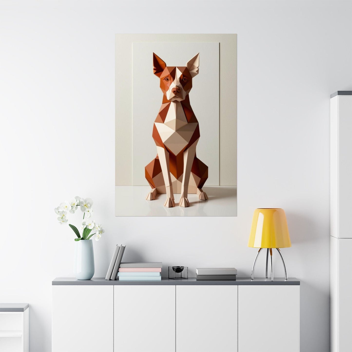 Abstract Canine Poster