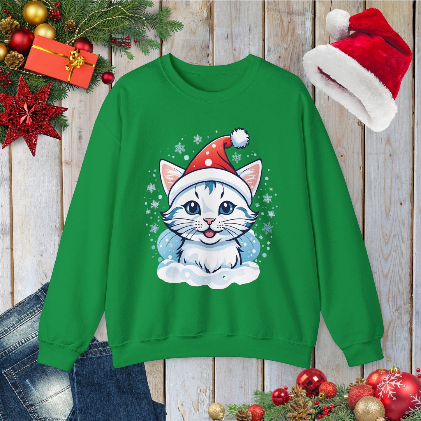 Snowy Kitty Sweatshirt