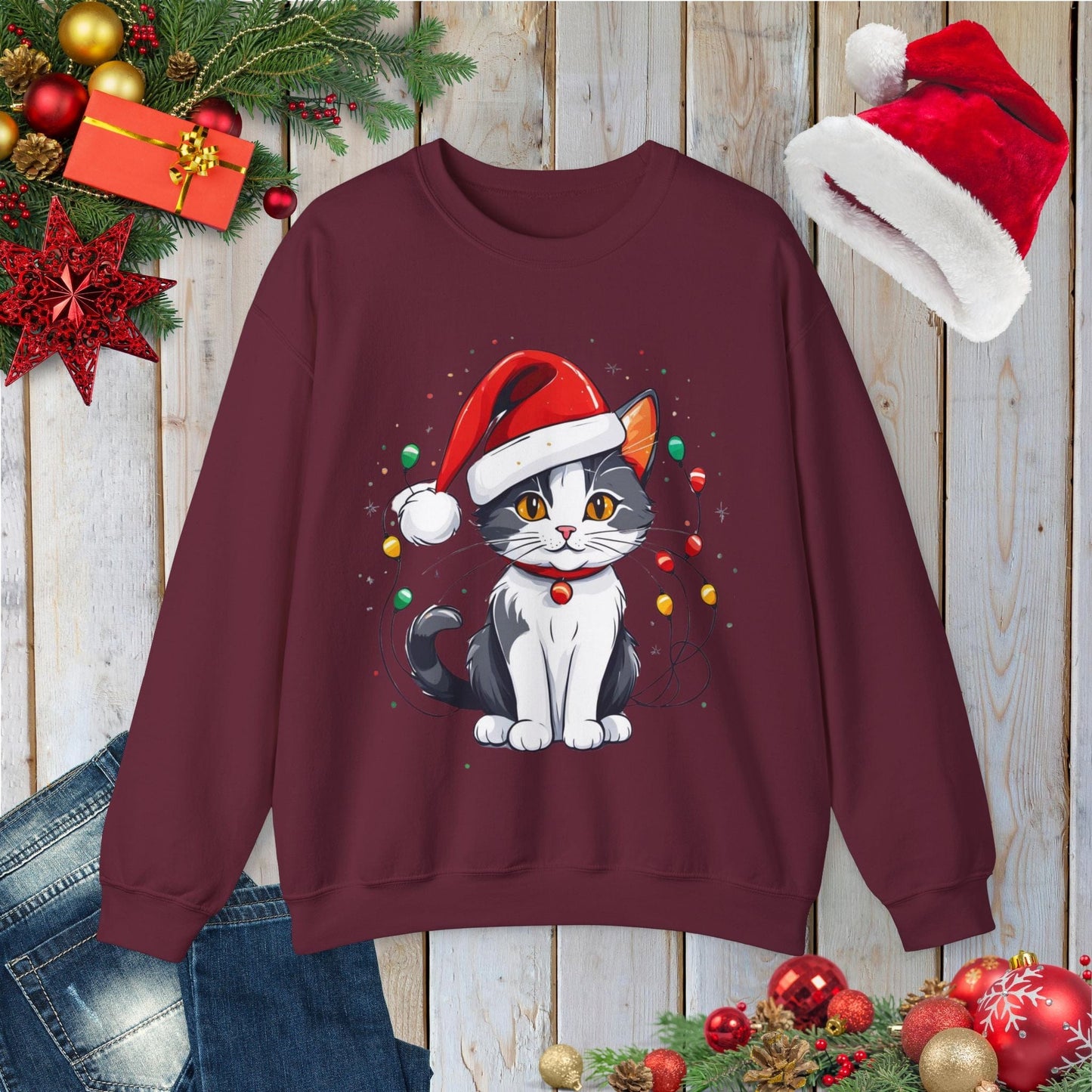 Meowy Glitter Sweatshirt