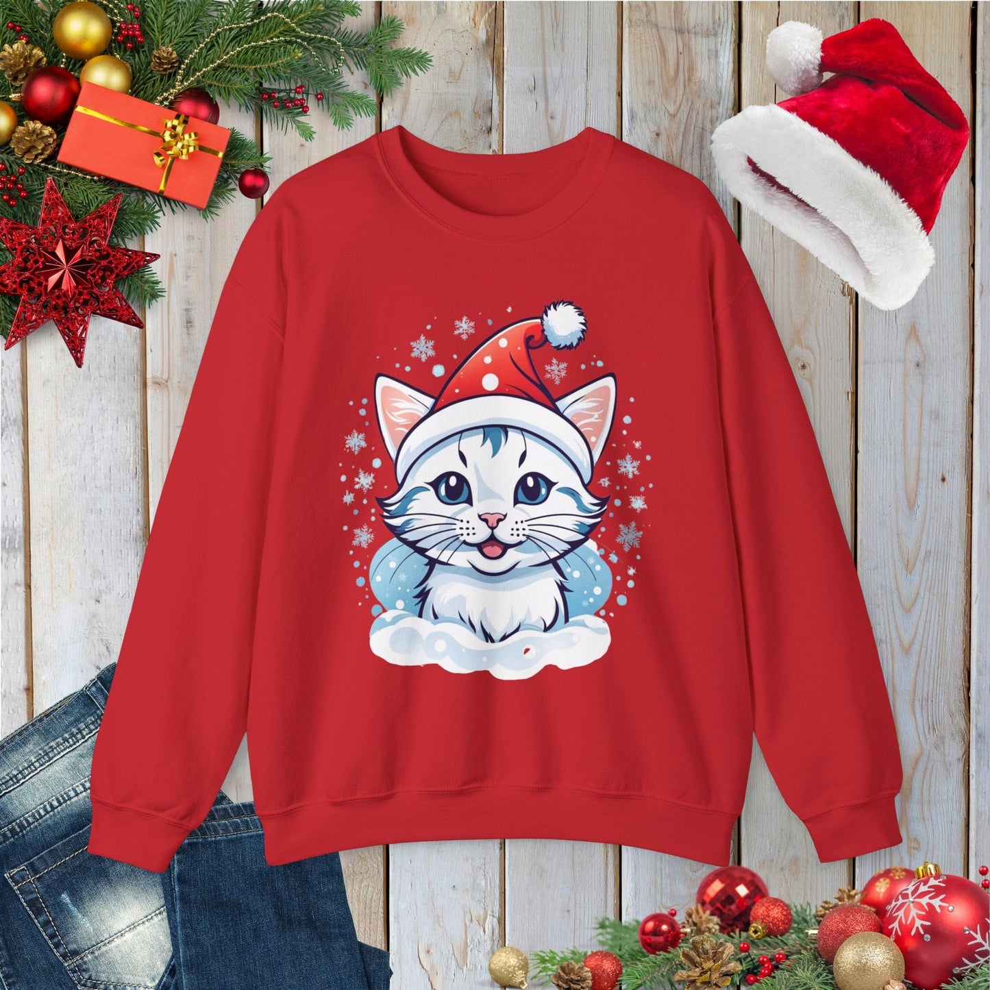 Snowy Kitty Sweatshirt