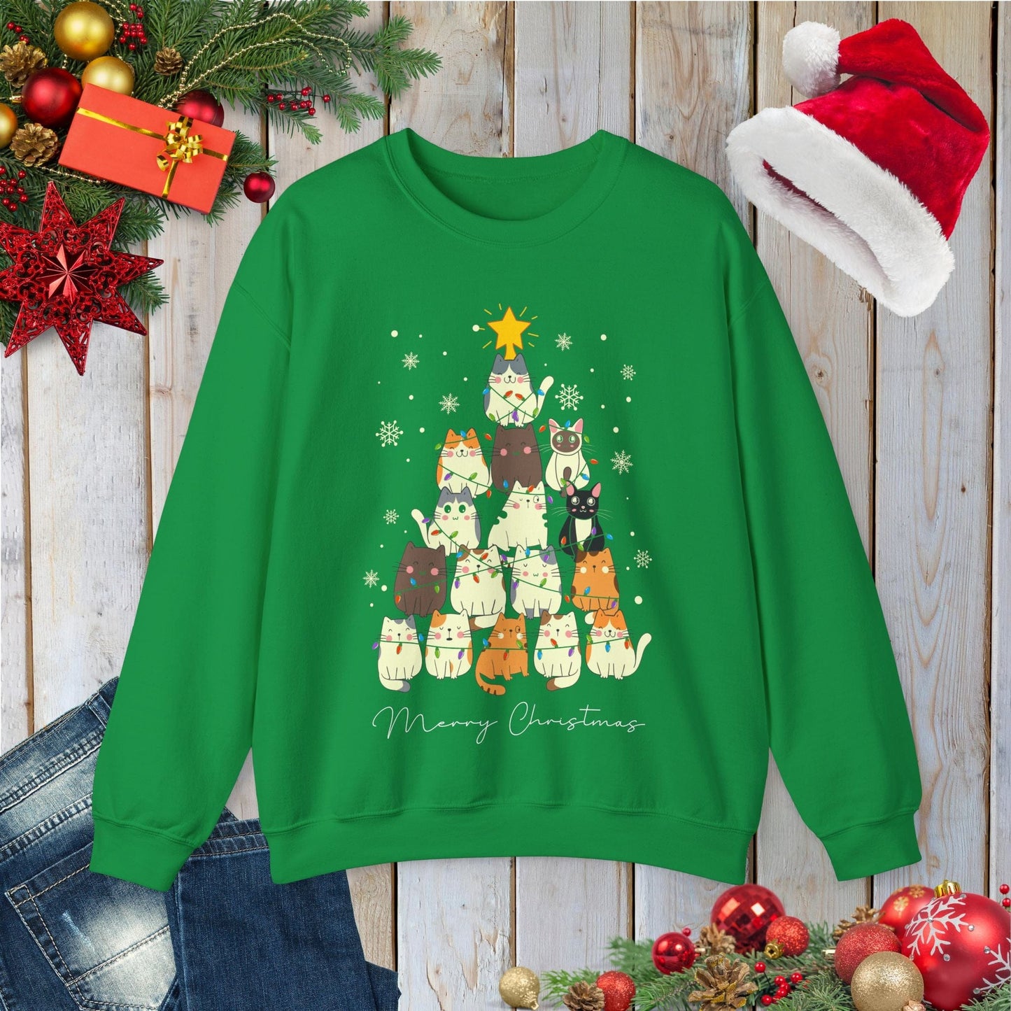 Catmas Tree Sweatshirt