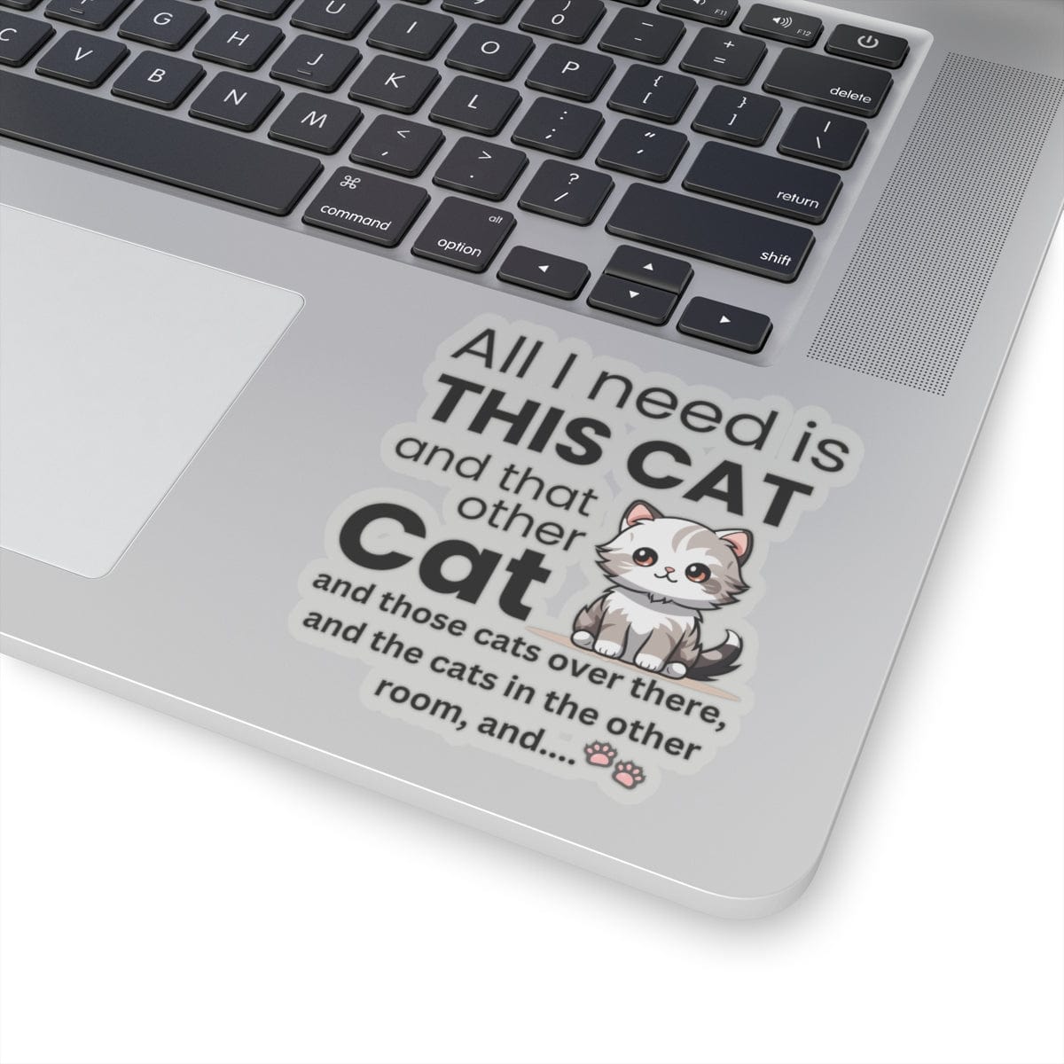 All I Need Is This Cat Sticker