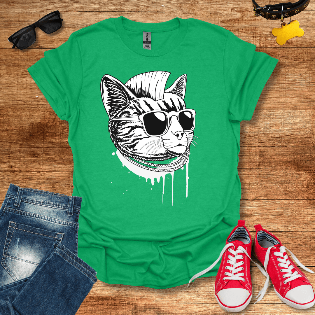 Punk Head Cat T-Shirt