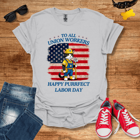 Purrfect Labor Day T-Shirt