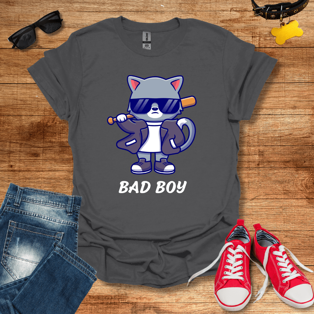 Cute Bad Boy Cat T-Shirt