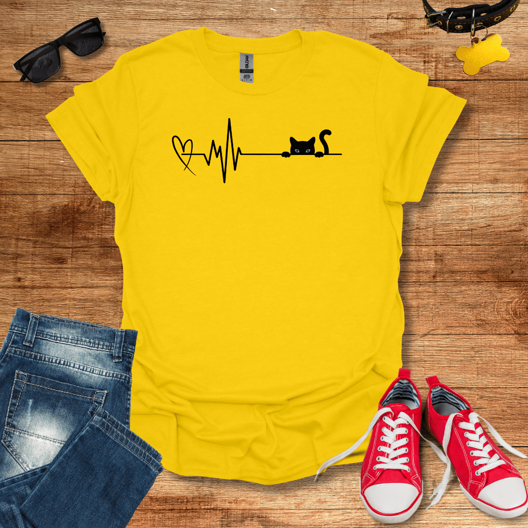 Cat Heart Beat T-Shirt