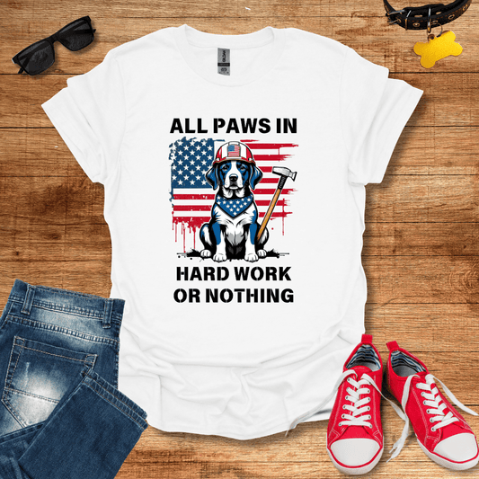 All Paws In T-Shirt