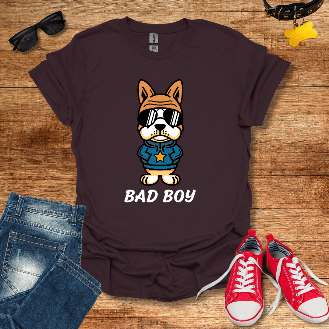 Cute Bad Boy Dog T-Shirt