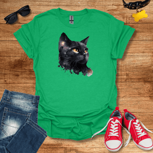 Celestial Black Cat T-Shirt