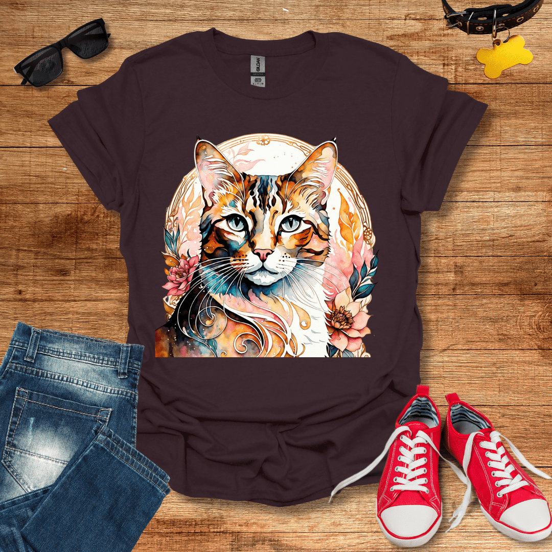 Floral Feline T-Shirt