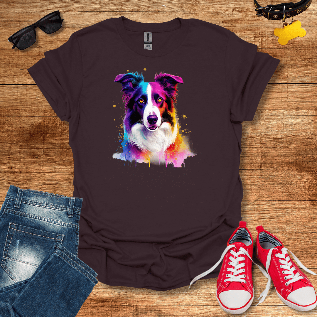 Rainbow Collie T-Shirt