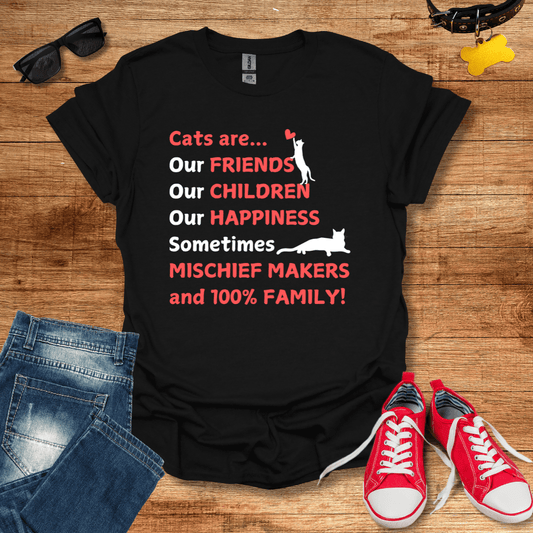 Cats Are Family T-Shirt