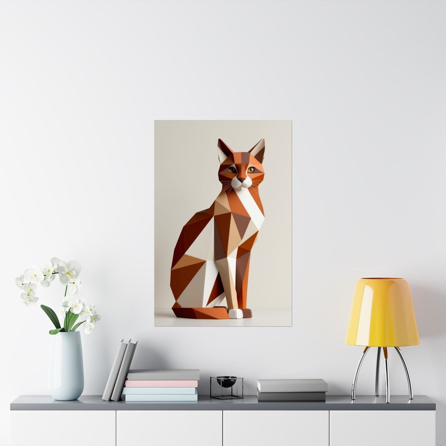 Abstract Feline Poster