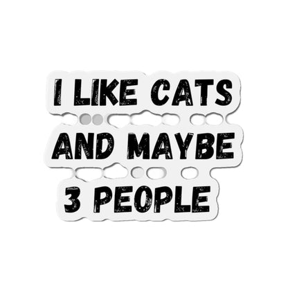 I Like Cats And Maybe 3 People Magnet