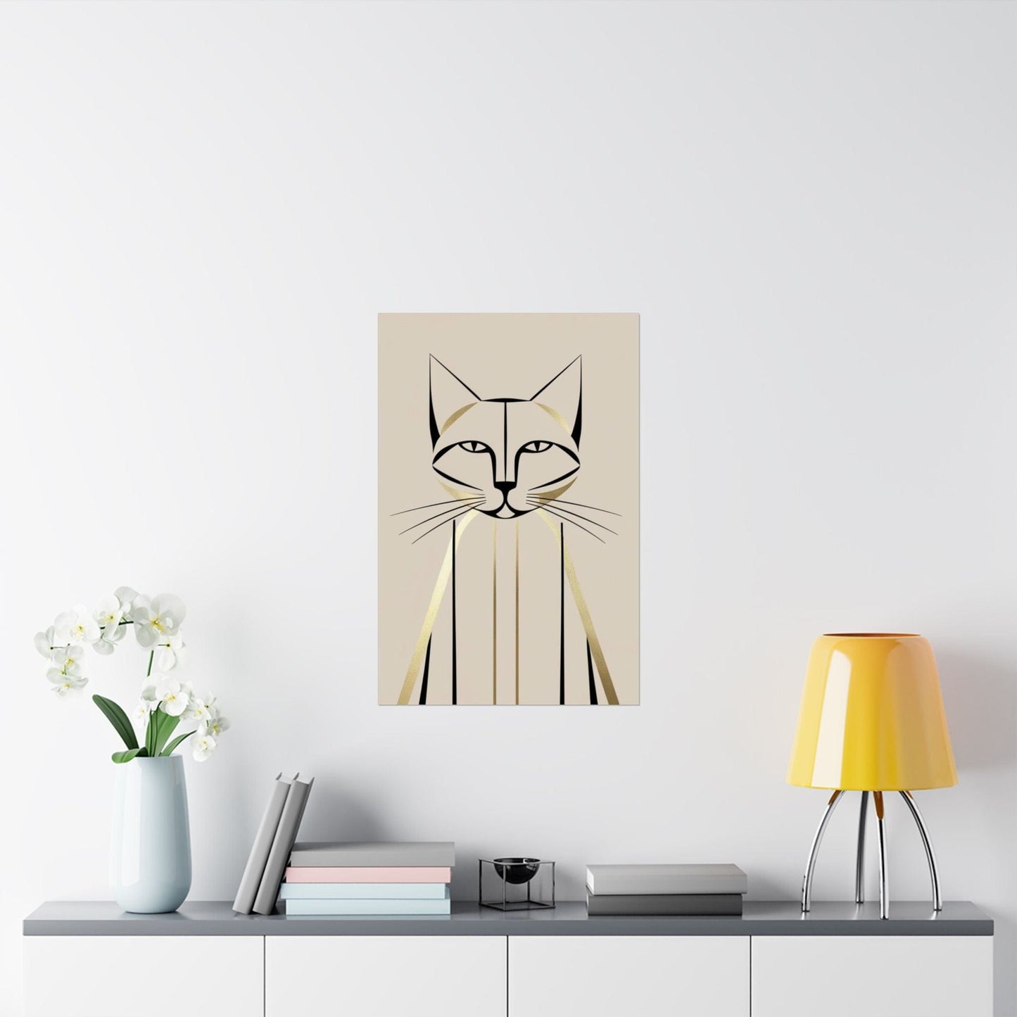 Elegant Whiskers Poster