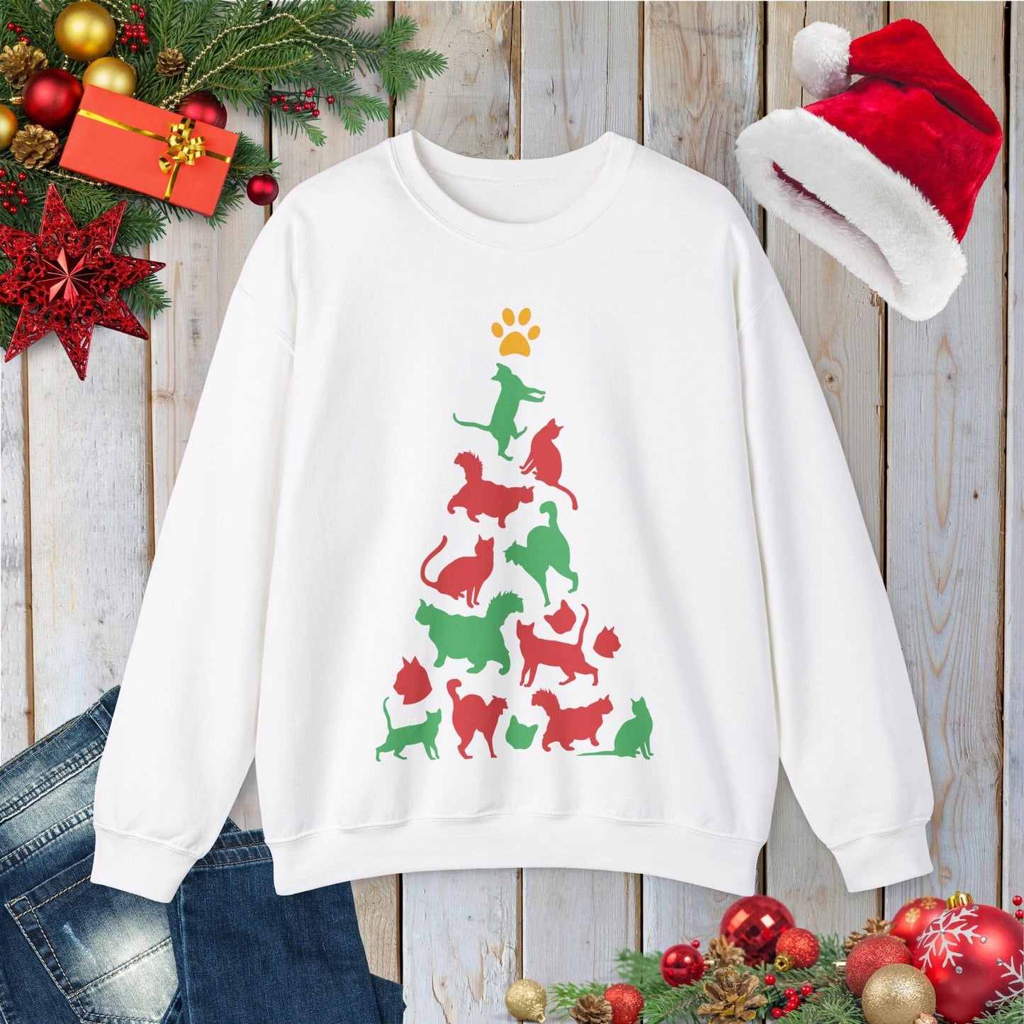 Festive Cats Sweatshirt