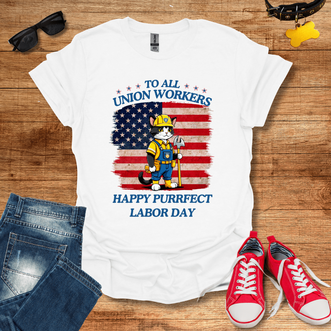 Purrfect Labor Day T-Shirt