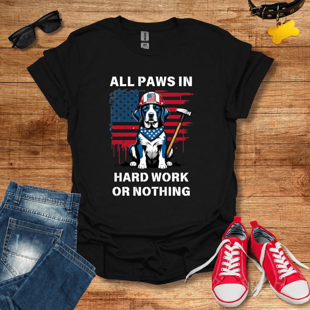 All Paws In T-Shirt